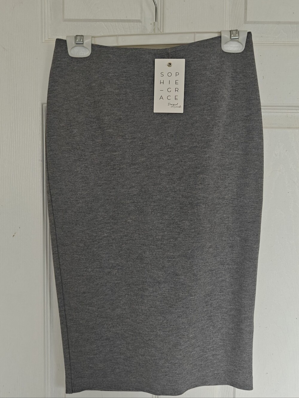 NWT SophieGrace Gray Pencil Skirt - Sleek Women's Workwear